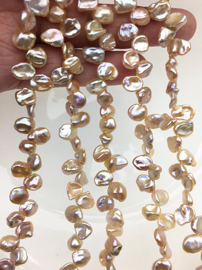 AAA+ 7-8mm Natural Purple Keshi Freshwater Pearls,keshi pearl strands,ZS-129-20