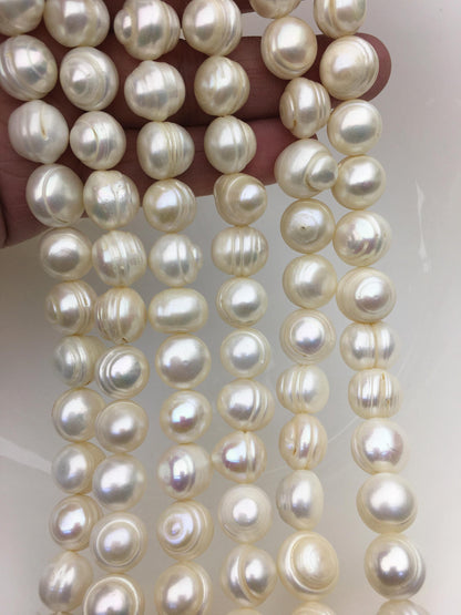AA 12.4-14mm large white ring potato freshwater pearl,big size pearl,CR13-2A-2