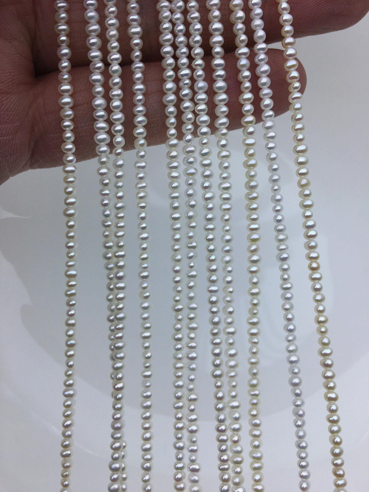 AAA 2-2.3mm white tiny potato seed freshwater pearls,Valentine's Day gift,for pearl necklace,loose freshwater pearl,CR2-3A-2