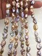 AAA 8-10mm natural pink purple thick keshi Freshwater Pearl,DIY Loose Freshwater Pearl,ZS-200-121-11