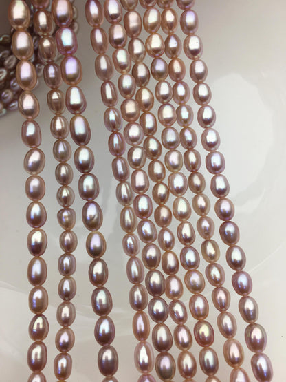 AAA 5-6mm purple oval pearl beads,high luster freshwater pearls,loose freshwater pearl,LR5-T6