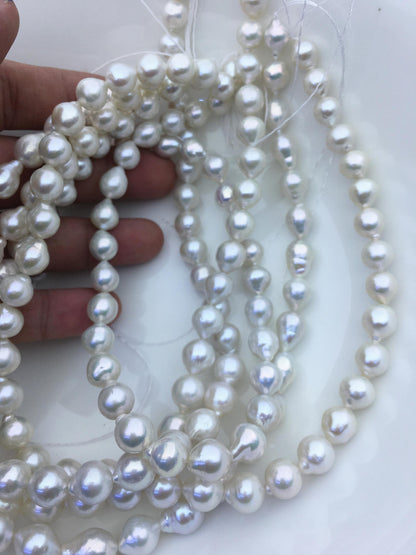 AAA- 9-11mm White Teardrop Edison Freshwater Pearl,ED12-2A-5-71