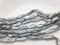 AA 9-12mm Big Gray Thick Biwa keshi Freshwater Pearl,ZS-200-94
