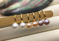 3 pairs High-heeled pearl dangle earrings,AAA 6-7mm pearl,button round pearl earrings for women,SE3-175-2