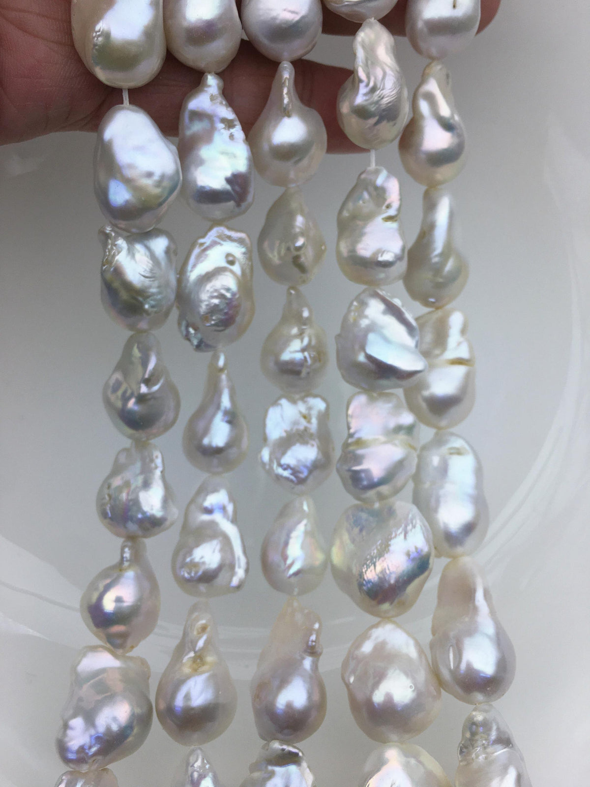 AA 13-16mm White flame ball freshwater pearl,FL15-2A-5-89