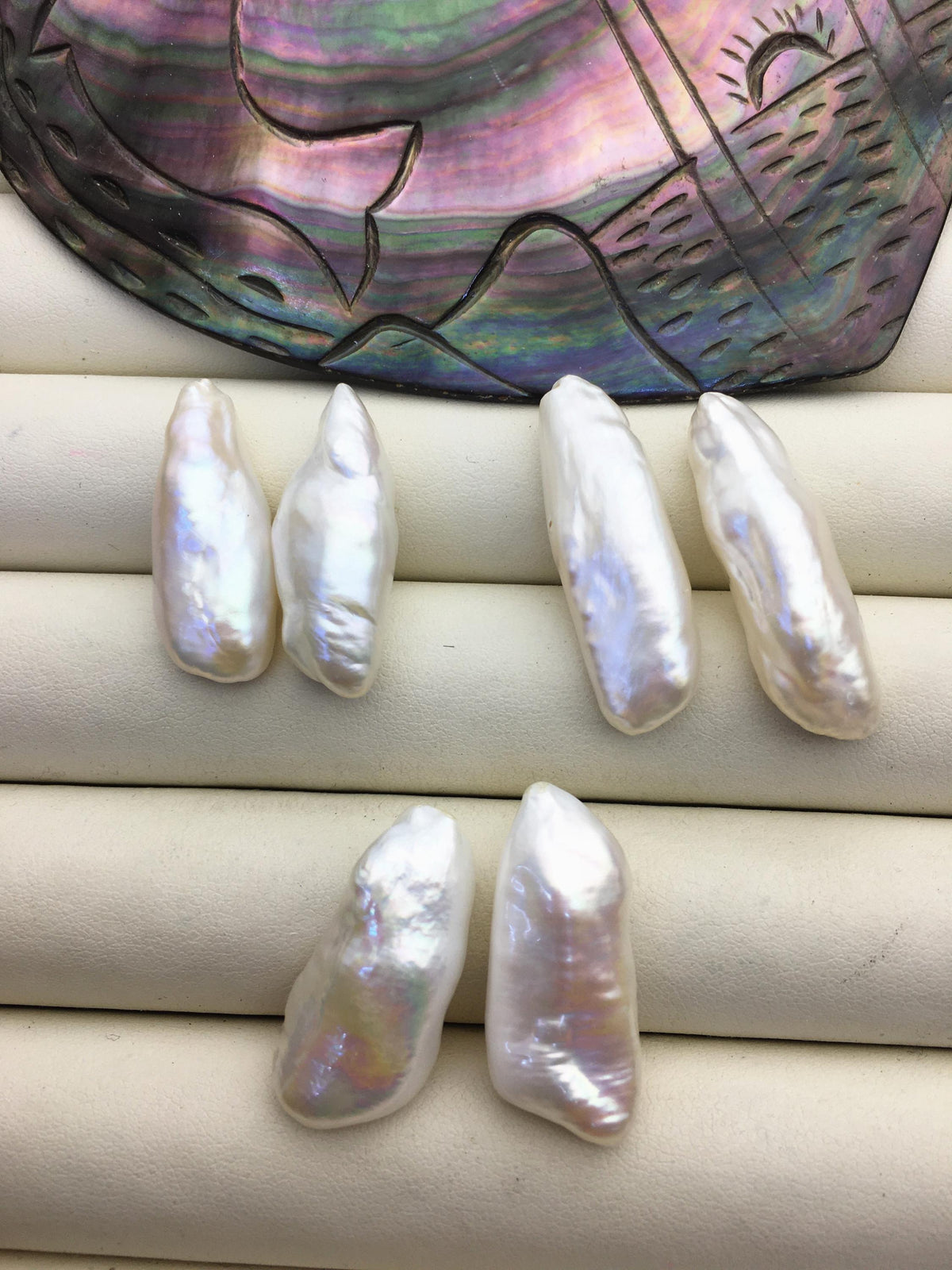 2 pairs AA+ 10-13mm Big Thick White Biwa keshi pearls Pairs,for make dangle earrings,baroque pearl,loose pearl beads,ZS-127-36-6