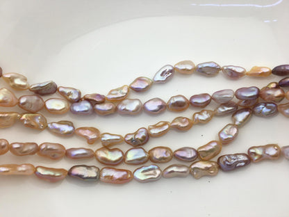 AAA 8-10mm natural pink purple long keshi Freshwater Pearl,DIY Loose Freshwater Pearl,ZS-200-121-15
