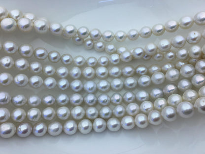 AA+ 11-13mm white big oval Edison Freshwater Pearl,ED12-2A-5-19