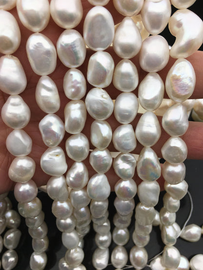 AA+ 10.4-11.4mm white Long nugget freshwater pearls,irregular nugget freshwater pearl strand,cheap price,LM11-3A-9