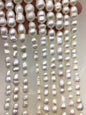 AAA 8-10mm White Gourd baroque pearls strand-white pearl,Grade White Baroque Gourd,DIY,high luster,ZS-114-15
