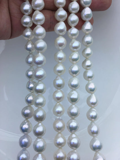 AA+ 9-11mm white teardrop freshwater pearls,Christmas,Valentine's Day gift,for pearl necklace,Love,Happiness,LR10-T12