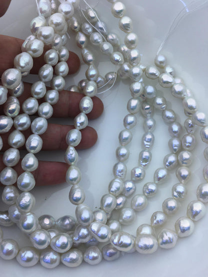 AA+ 9-11mm white drop Edison Freshwater Pearl,ED12-2A-5-66