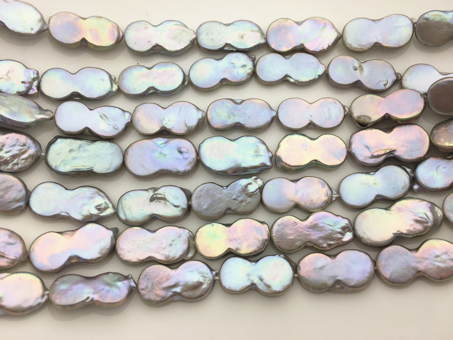 AAA 10-11mm gray rainbow gourd baroque pearl around 20 pcs,Grade White Baroque Gourd,DIY,high luster,ZS-114-16