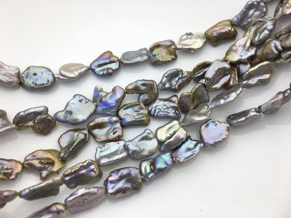 AA+ 11-14mm Gray Bronze keshi Freshwater Pearl,DIY Loose Freshwater Pearl,ZS-200-77