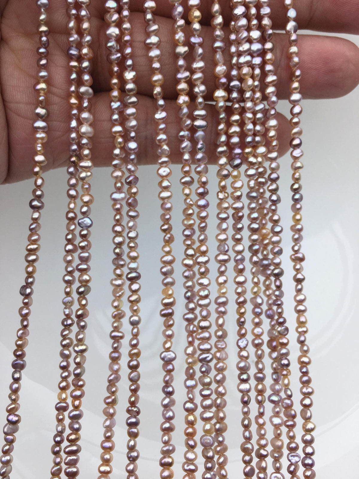 AAA 2-3mm purple nugget seed pearls,irregular nugget freshwater pearl strand,cheap price,pearl factory china,LM2-3A-3