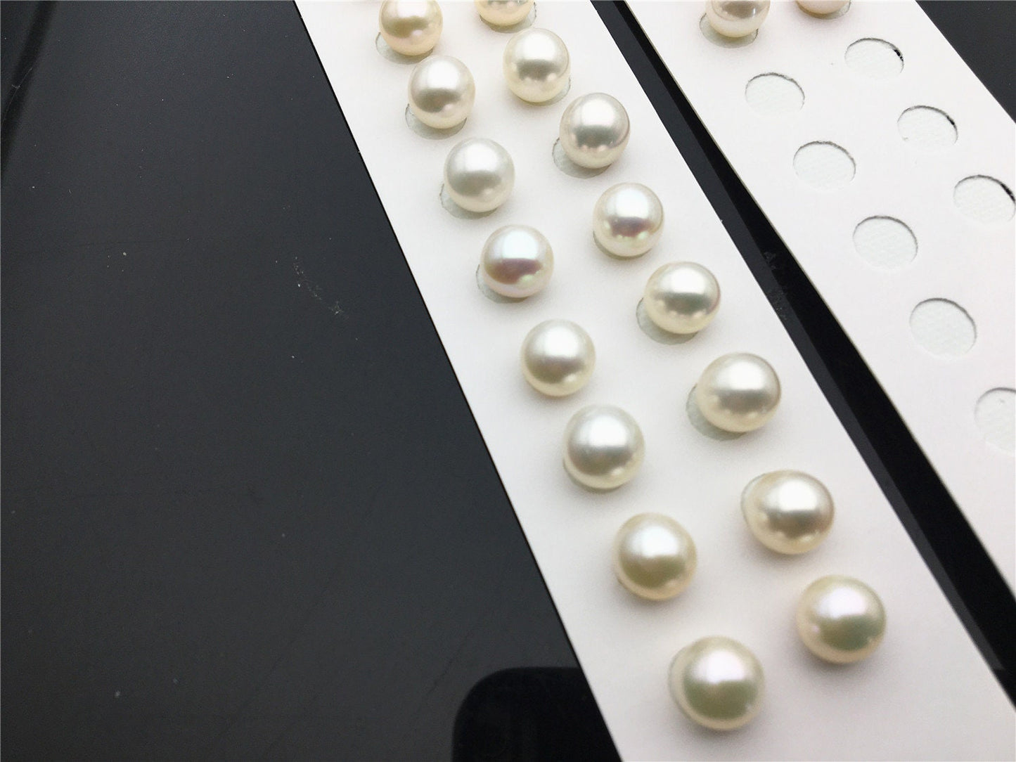 AAA 7.5-8mm/8-8.5mm white round freshwater pearls pair,for pearl earrings,for pearl ring,wedding,love,birthday,rp8-3ay-gj-1