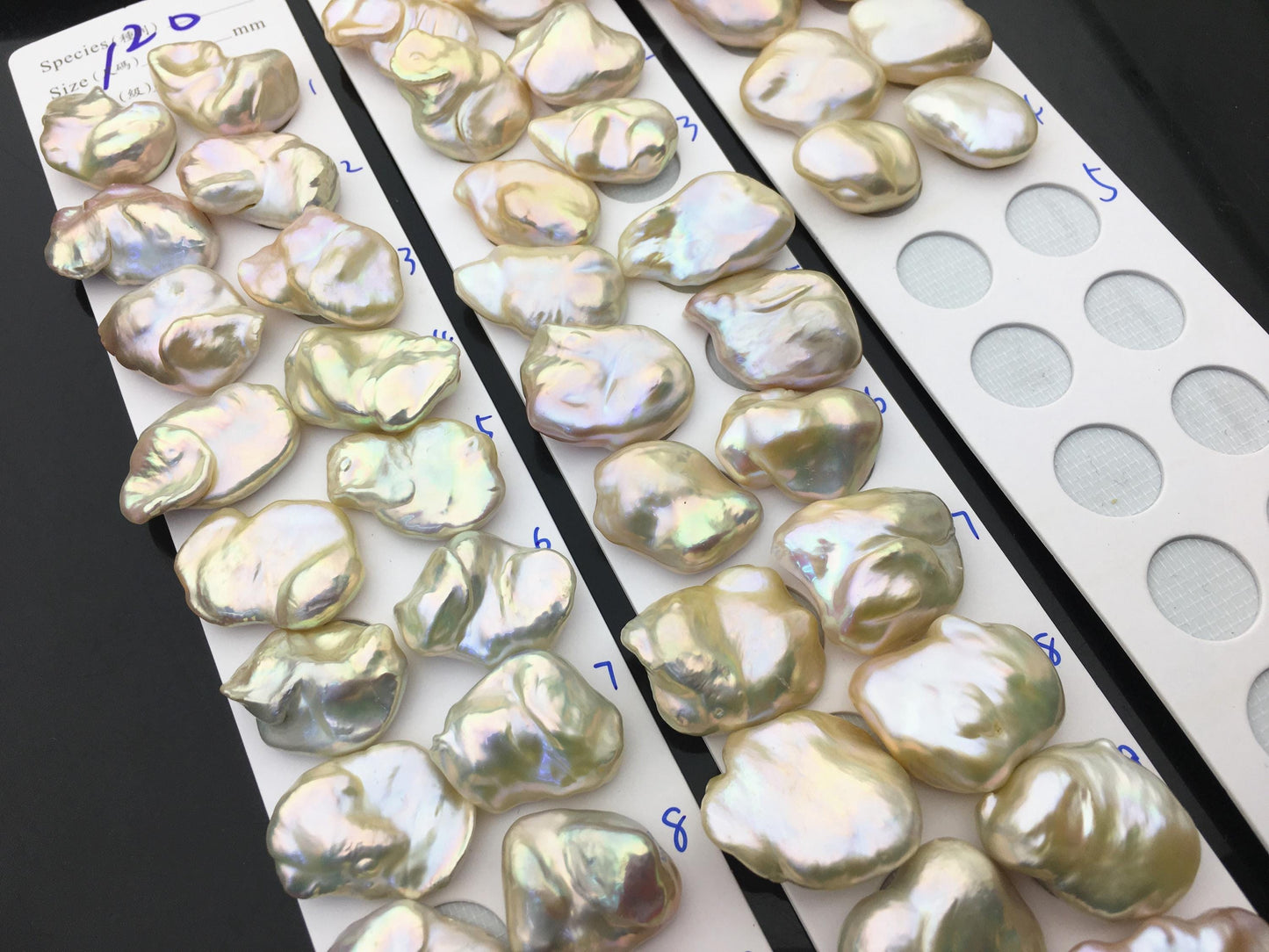 1 pair AAA 16-22x21-30mm Natural Rainbow Baroque Pearl Pairs,Baroque Cultured Freshwater Pearl,no hole,FL15-3A-9-20