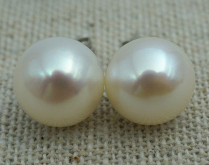 SELECT SIZE-SET of 7 white/Ivory pearl earrings,genuine Pearl studs,7 pairs earrings,Sterling Silver,Wedding,Love,Happiness,SE1-008