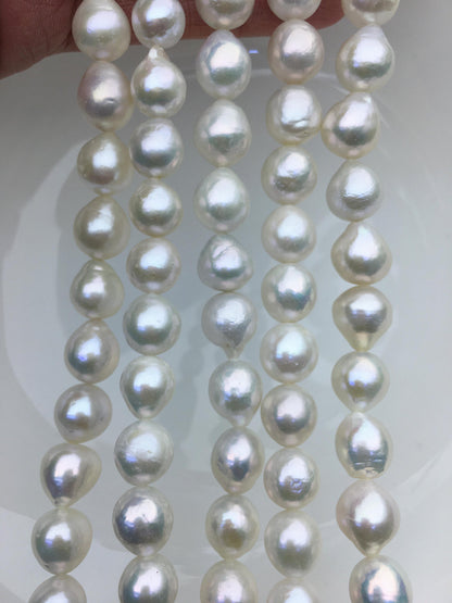 AA 10-12mm white drop Edison Freshwater Pearl,ED12-2A-5-50