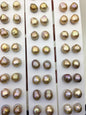 5pairs AAA 9-10mm Natural Rainbow baroque drop edison freshwater pearl Pair,no hole,ED11-3A-2-3