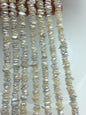 AAA/AA+ 6-7mm White Keshi Freshwater pearls,Center drilled,ZS-128-12