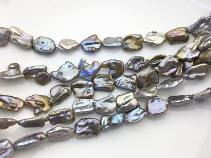 AA+ 11-14mm Gray Bronze keshi Freshwater Pearl,DIY Loose Freshwater Pearl,ZS-200-77
