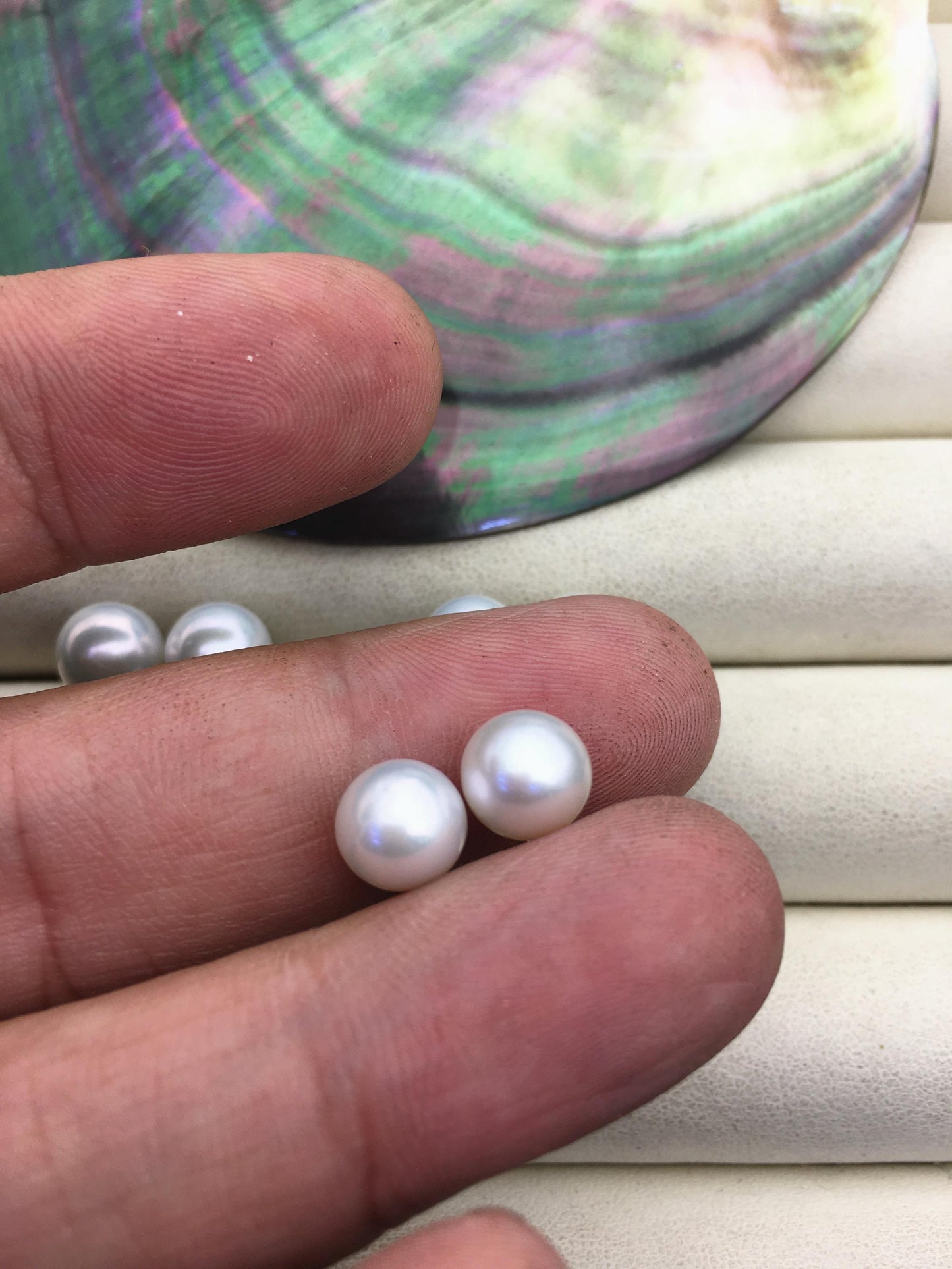 AAA 8-9mm White Round Fresh Water pearl stud earrings,Bridal Earrings-Wedding Jewelry-Bridal jewelry-Birthday gift,SE3-T2
