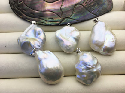 Rare!1pc AA+ 17-20mm Huge White Baroque pearl pendant,NC1-T53