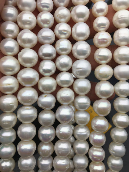 AA 11-12mm white button round freshwater loose pearls,SM11-2A-3
