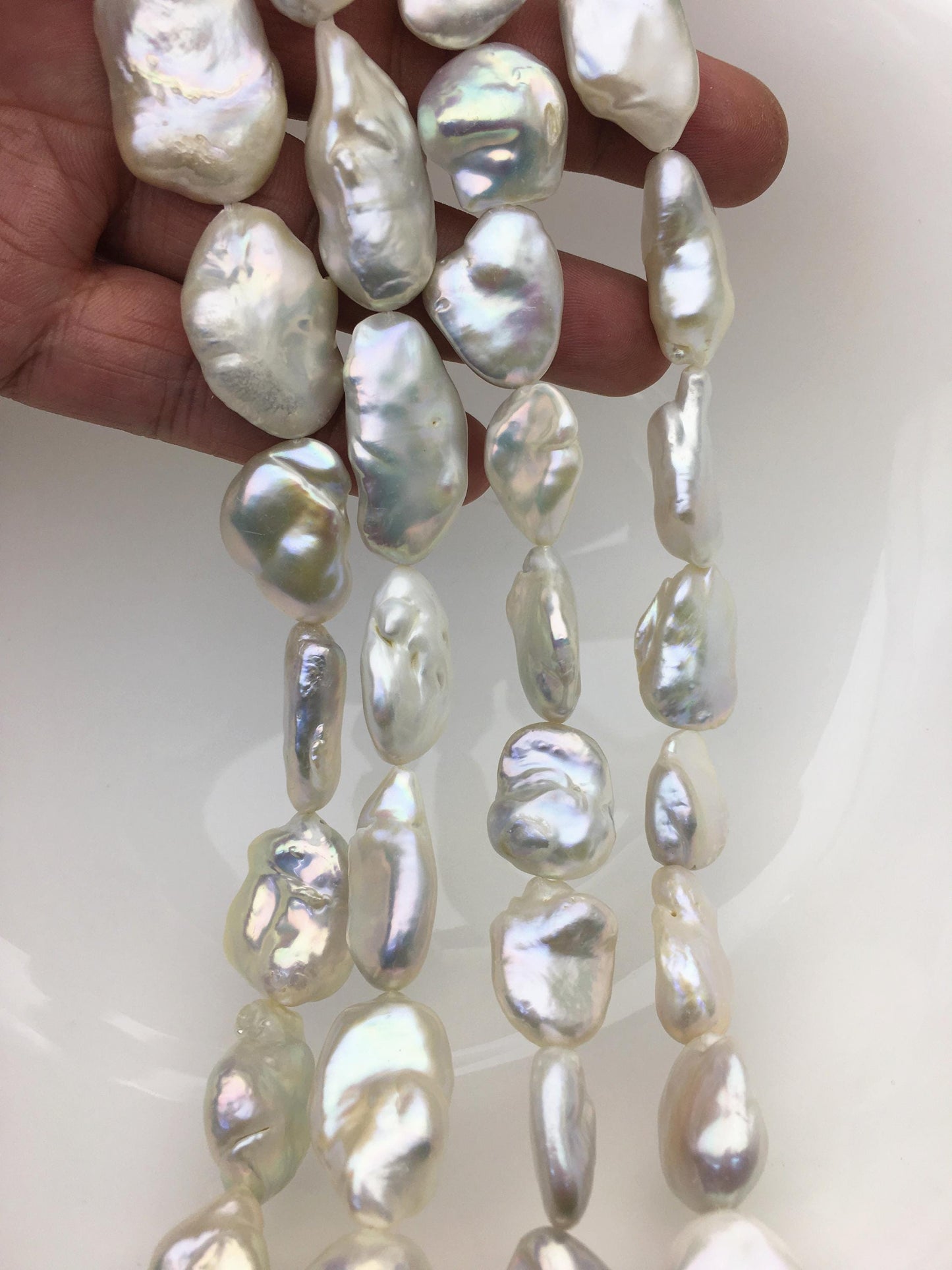 AA+ 13-19mm White baroque Freshwater Pearl,DIY Loose Freshwater Pearl,ZS-200-18