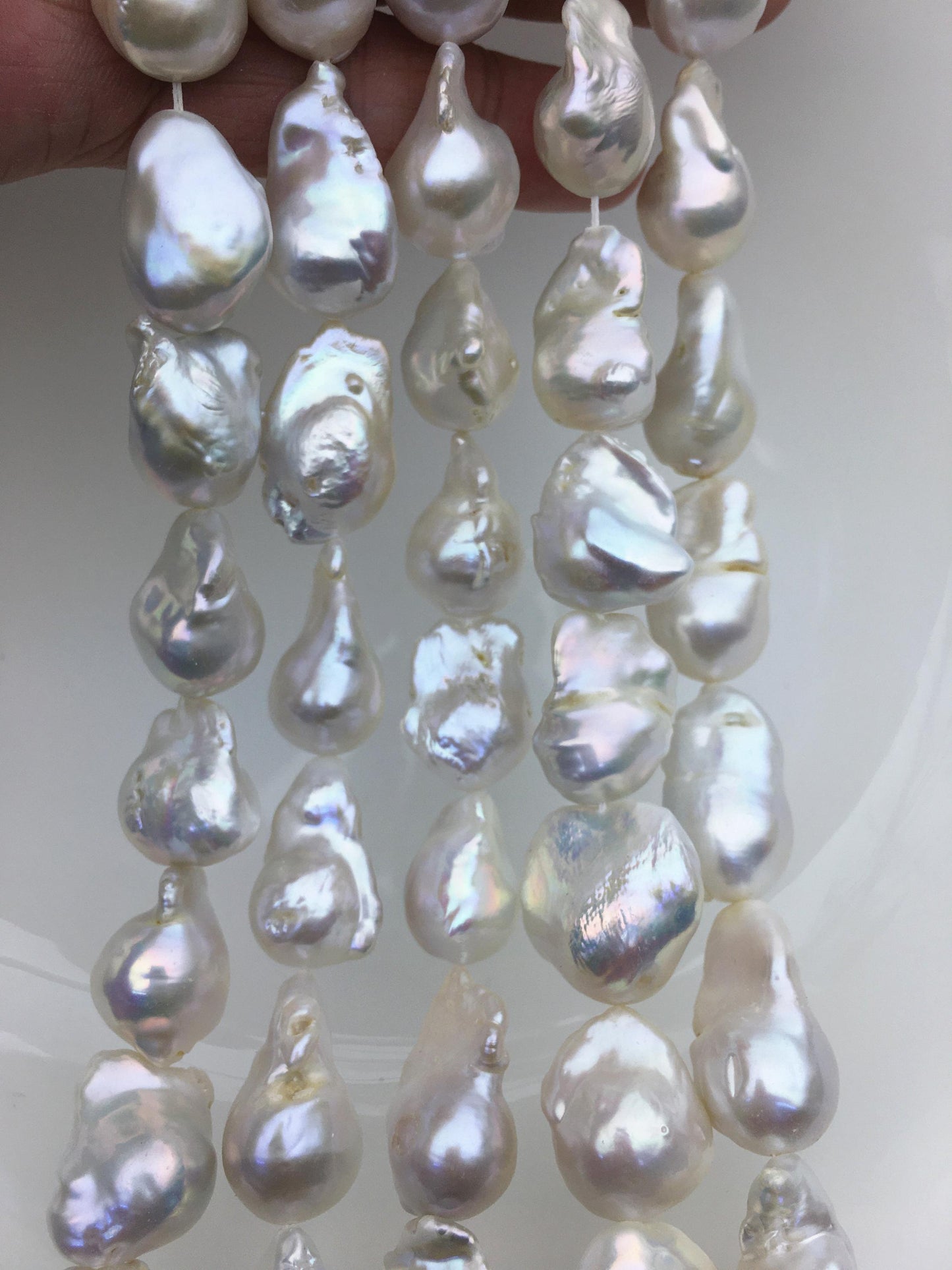 AA 13-16mm White flame ball freshwater pearl,FL15-2A-5-89