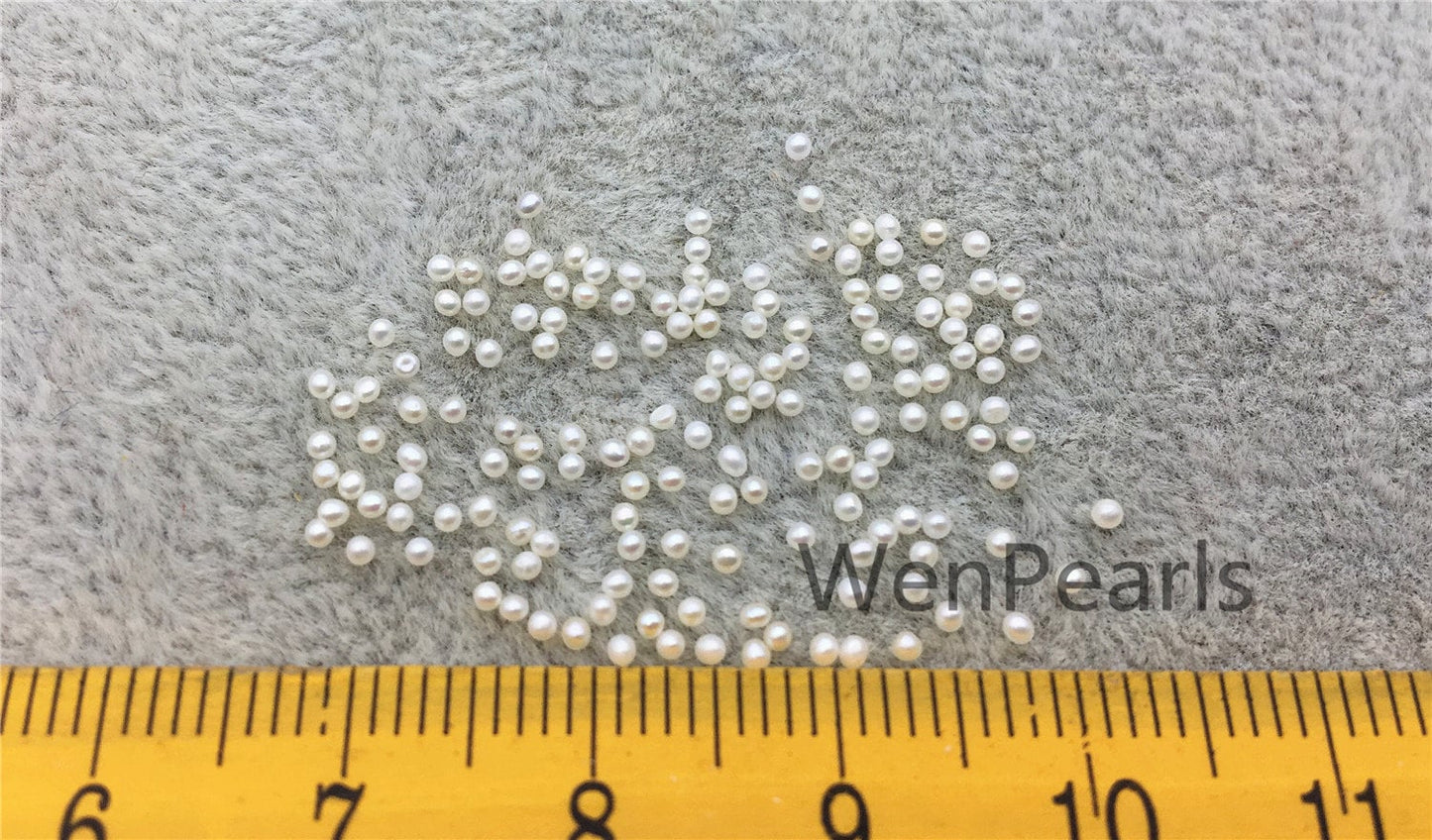 AAA 1.3-1.4mm white seed round freshwater pearls,small size white freshwater round loose pearl wholesale,tiny pearl supply,RP1-3A-2