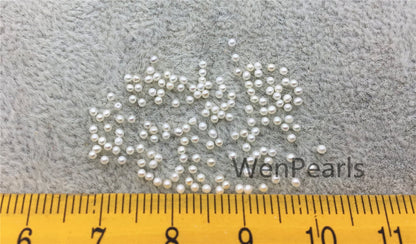 AAA 1.3-1.4mm white seed round freshwater pearls,small size white freshwater round loose pearl wholesale,tiny pearl supply,RP1-3A-2