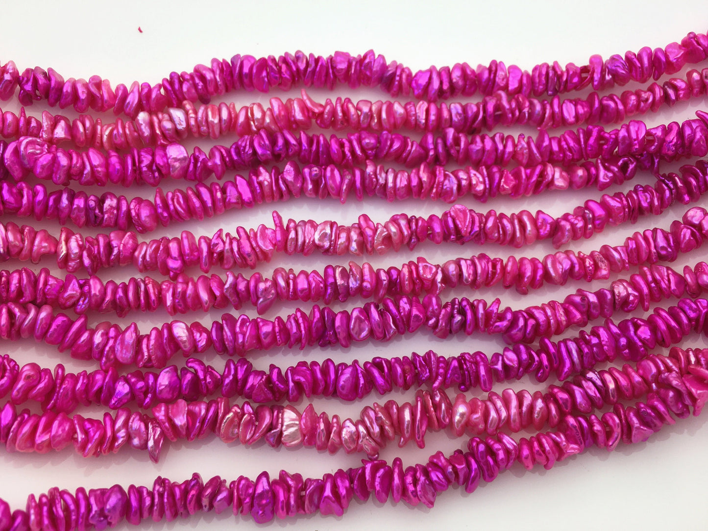 AAA 5-6mm red Keshi pearls,Center drilled,ZS-128-40