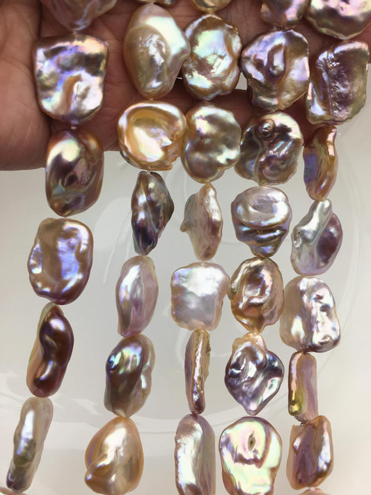 AAA 16-19mm purple keshi Freshwater Pearl,DIY Loose Freshwater Pearl,wholesale price,china wholesale pearl,ZS-200-121-8