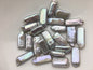 10pcs AAA 8-9mm Gray Rectangle Shape Freshwater Pearl,ZS-103-4