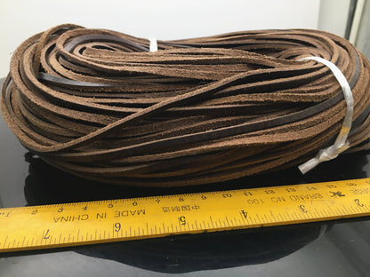 3mmx2mm Flat crazy-horse Oil Leather Cord,Soft Leather,Select Length,pull-up leather,soft leather,Wholesale,Distressed Matte Finish,LC3-208