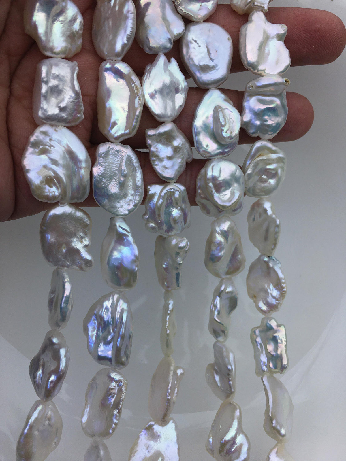 AA+ 14-16mm white keshi Freshwater Pearl,DIY Loose Freshwater Pearl,wholesale price,china wholesale pearl,ZS-200-119