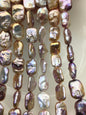 AA+ 15-18mm mix color thick rectangle freshwater pearls,diy bead,flat block pearl bead,ZS-103-31