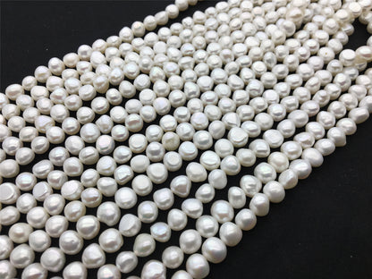AAA 9-10mm white nugget freshwater pearls,bridesmaids,destination wedding pearl,beach theme wedding,LM9-3A-6