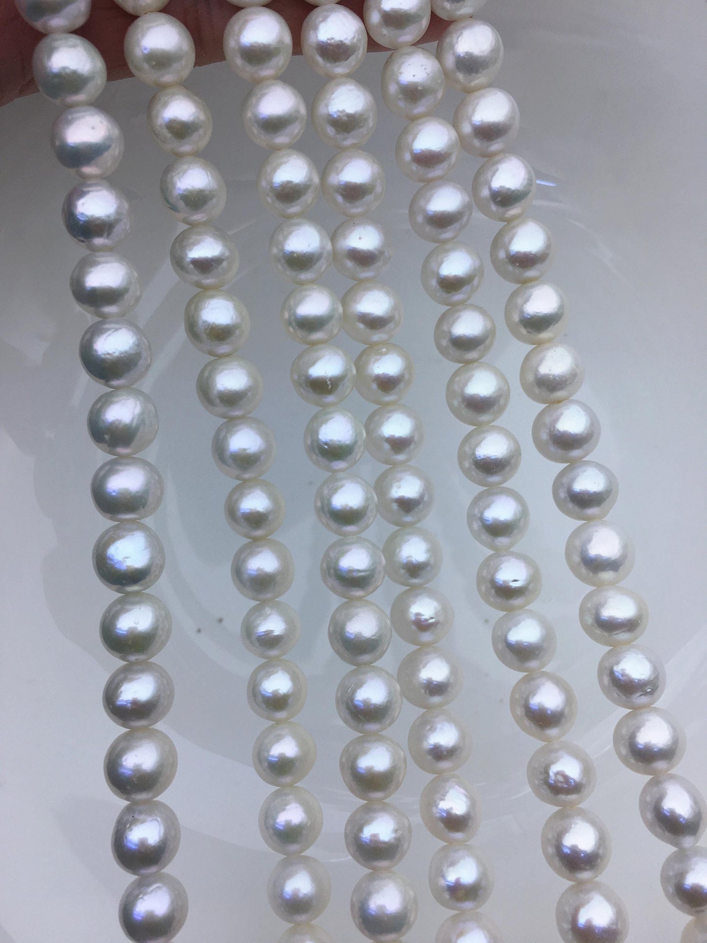 AA+ 8-10mm white near round Edison Freshwater Pearl,ED10-2A-2-54