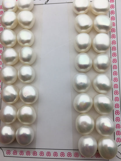 Rare!AAA 10.5-11mm White baroque button freshwater pearls,white nugget pearl pairs,pearl earring,pearl stud,BTN10-3A-2