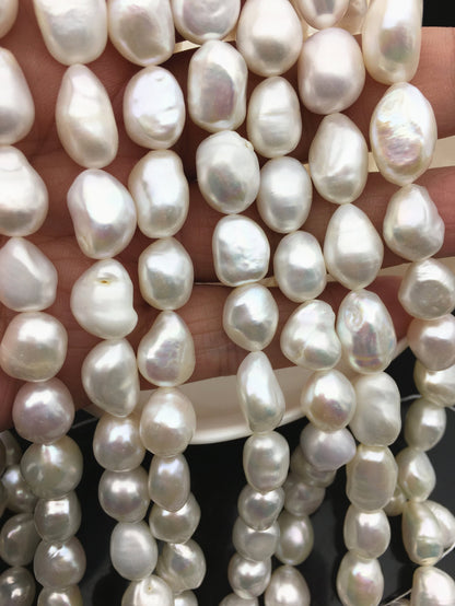 AA+ 10.4-11.4mm white Long nugget freshwater pearls,irregular nugget freshwater pearl strand,cheap price,LM11-3A-9