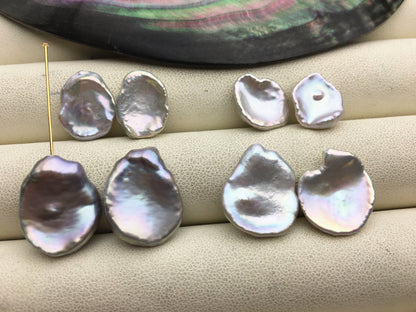 1 pair AAA 11-18mm gray long keshi pearls Pair,for make dangle earrings,baroque pearl,loose pearl beads,very high luster,ZS-127-62-13