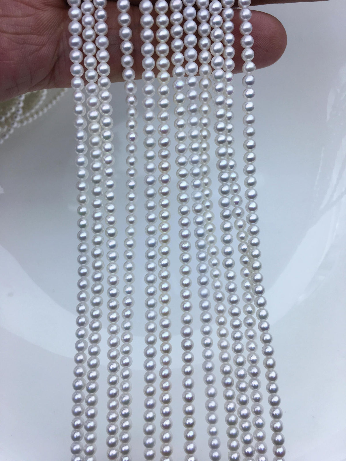 AAA 3-3.5mm white round freshwater pearls,white round pearl,pearl wholesale,RP3-3A-3