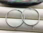 1 pc 1.2'' 925 sterling silver ear hook with loop,hooks findings , DIY earrings jewelry,ASL-ER-023