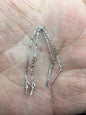 2 pairs 3 inches Tassel S925 Sterling Sliver dangle earrings,DIY,wholesale,ASL-ER-004