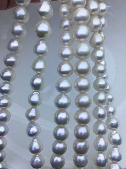 AA+ 9-11mm white button round Edison Freshwater Pearl,ED12-2A-5-58