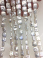 AA+ 9-11mm white square Shape Freshwater Pearl,ZS-113-15