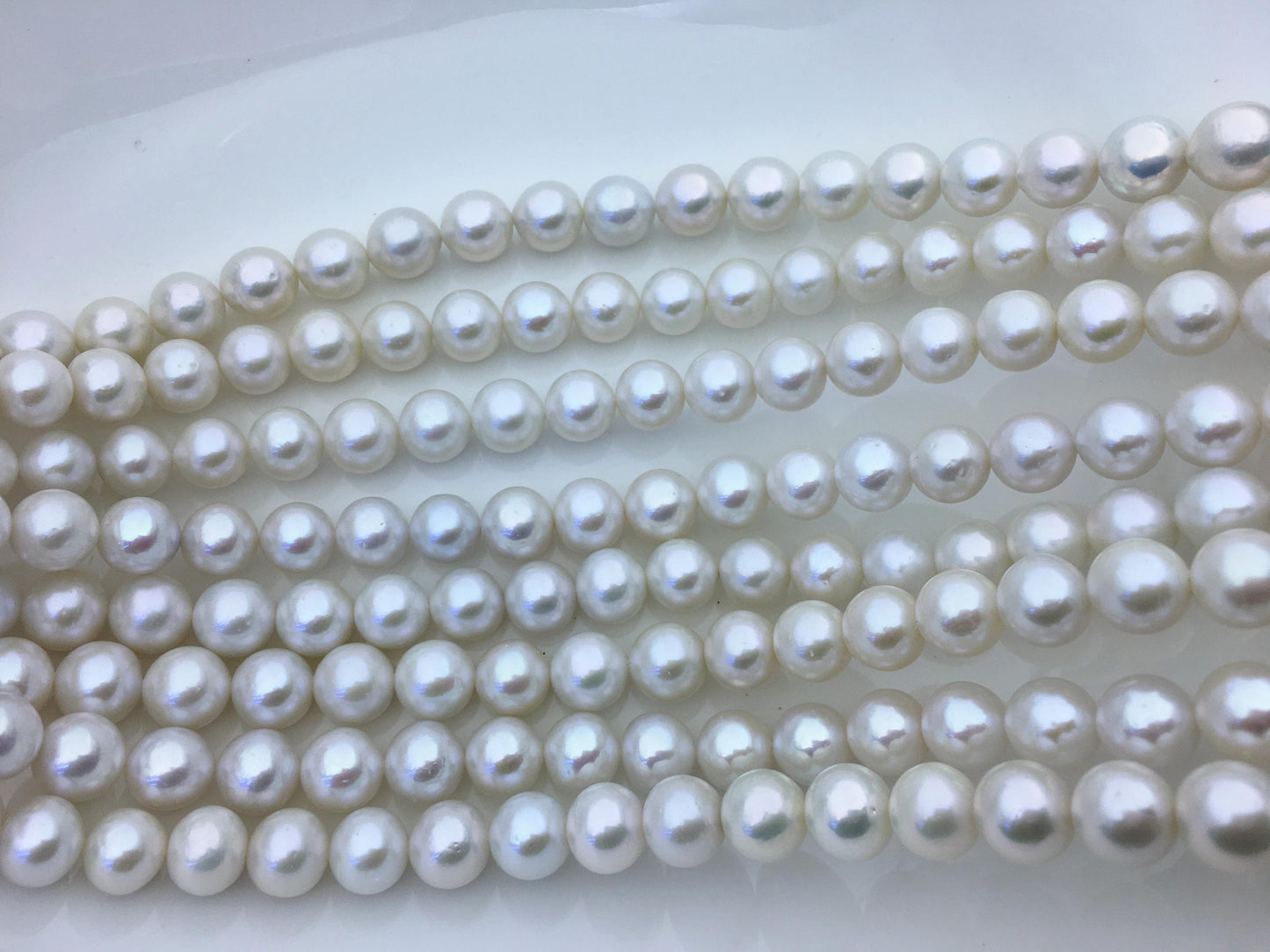 AAA- 9-11mm white round freshwater pearls,full strand,RP9-3A-2